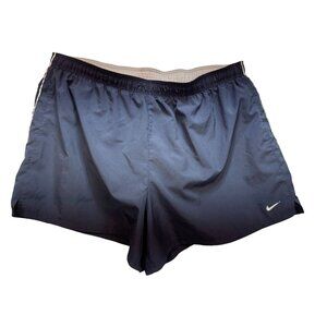 Nike Mens Fit Dry Running Shorts Size XL Navy Blue Activewear Gym Workout Logo